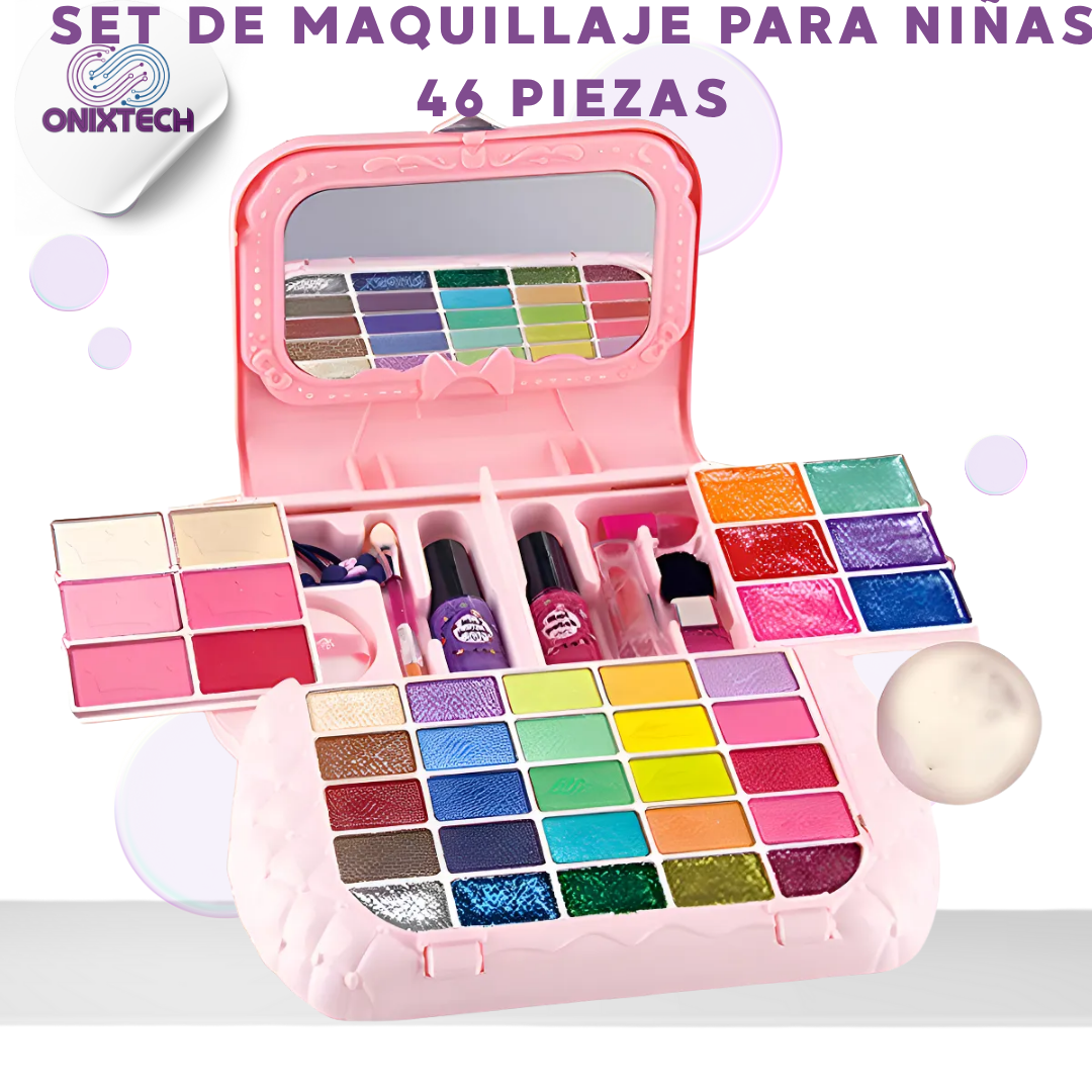 SET DE MAQUILLAJE PARA NIÑAS 46 PIEZAS